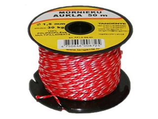 Vīta aukla atzīmēšanai Tangente, 1.5 mm, 50 m, sarkanbalta