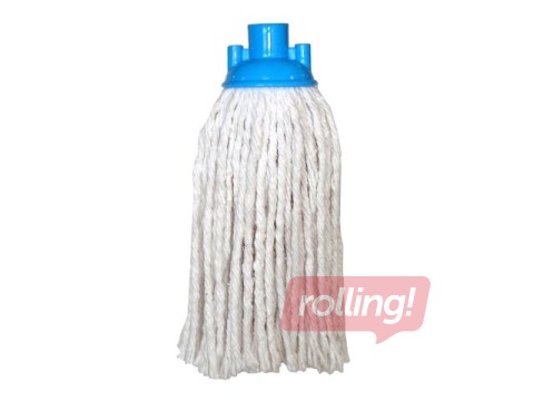 Mops, bārkstains, kokvilnas, balts, 120g