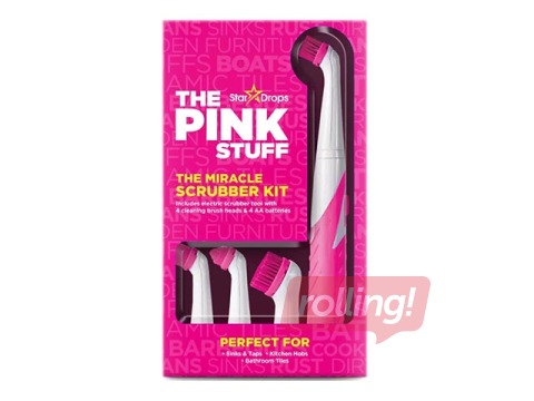 Elektriskā tīrīšanas birste ar 4 tīrīšanas uzgaļiem, The Pink Stuff