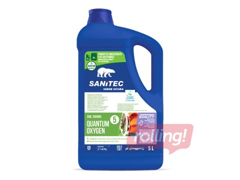 Koncentrēts traipu tīrīšanas līdzeklis Sanitec Quantum Oxygen, 5L