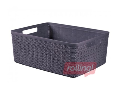 Grozs uzglabāšanai Jute S, 5 L, violeti-brūns