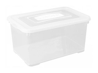 Kaste ar vāku Handy, 50l, 60x40x28 cm, caurspīdīga