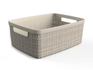 Grozs uzglabāšanai Jute S, 5 L, krēmkrāsā