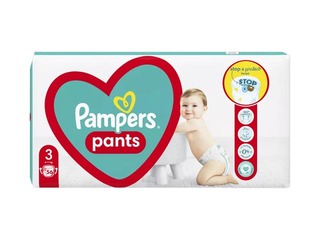 Autiņbiksītes Pampers Maxi Pack 3 (6-11 kg) biksītes, 56 gab.