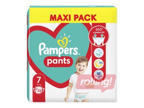 Autiņbiksītes Pampers Maxi Pack 7 (15 + kg) biksītes, 38 gab.