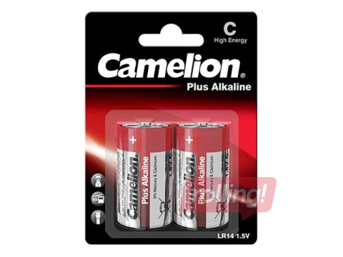 Baterija Camelion C/LR14 Plus 0011, Alkaline, 2 gab.