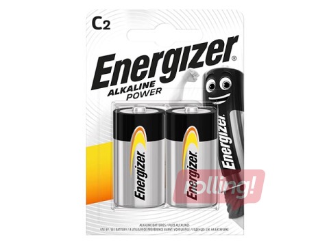 Baterijas Energizer Base Alkaline, C B2,1.5V, 2 gab.