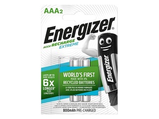 Lādējamās beterijas Energizer Extreme, 800 mAh, 1.2V, AAA, 2 gab.