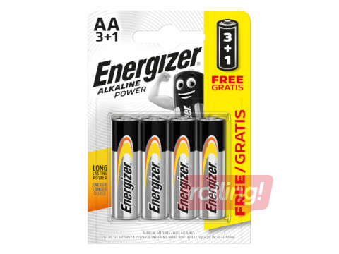 Baterijas Energizer Base Alkaline, AA B3+1,1.5V, 4 gab.