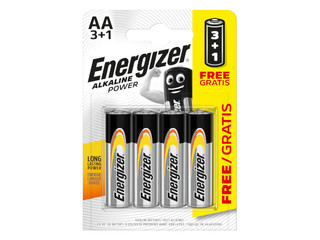 Baterijas Energizer Base Alkaline, AA B3+1,1.5V, 4 gab.