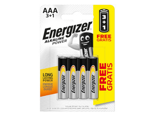 Baterijas Energizer Base Alkaline, AAA B3+1,1.5V, 4 gab.