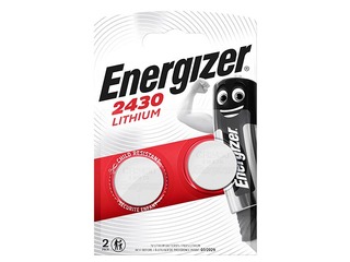 Baterijas Energizer, tablešu tipa, CR2430, 2 gab. 
