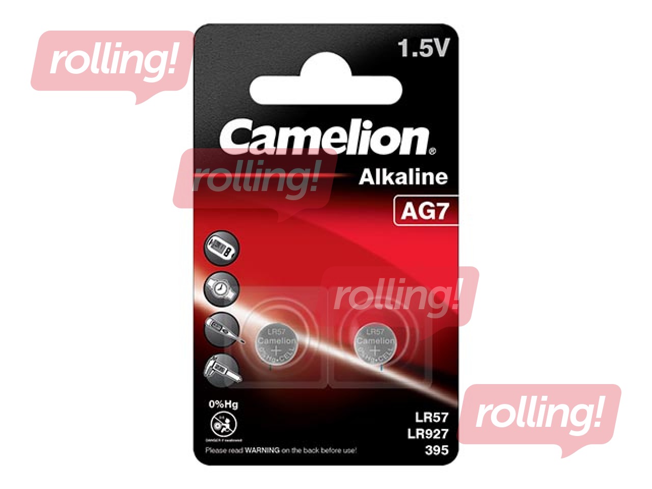 Baterijas Camelion Alkaline, LR57 (LR927), 2 gab