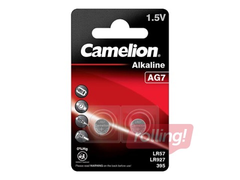 Baterijas Camelion Alkaline, LR57 (LR927), 2 gab