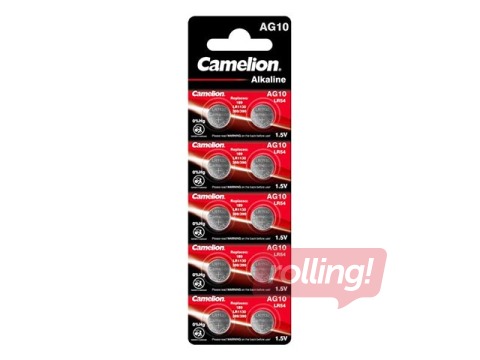 Baterijas Camelion LR54, 1.5V, 10 gab.