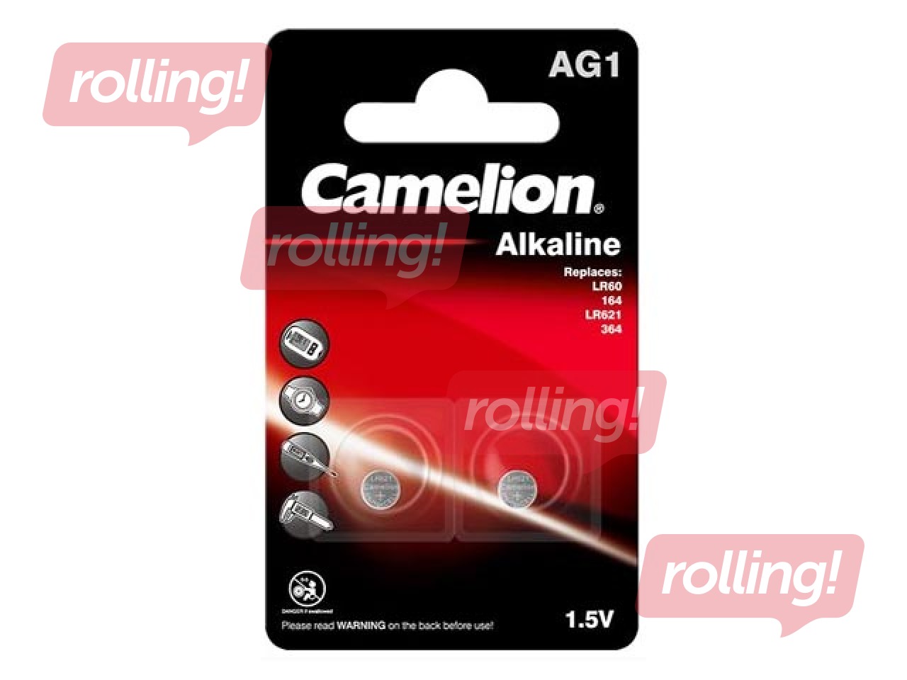 Baterijas Camelion Alkaline AG1/LR621/364, 2 gab.