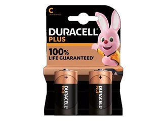 Baterijas Duracell C/LR14, B2,1.5V, 2 gab.