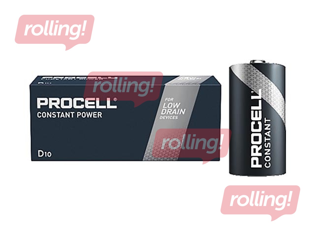 Baterijas Duracell Procell Alkaline Battery D (LR20), 1.5V (10gab)