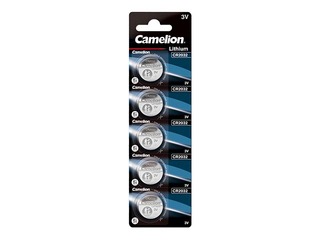 Baterijas Camelion Lithium, tablešu tipa, CR 2032, 5 gab. 
