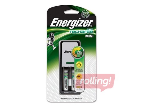 Bateriju lādētājs Energizer Mini EU Plug 700 mAh + 2 x AAA