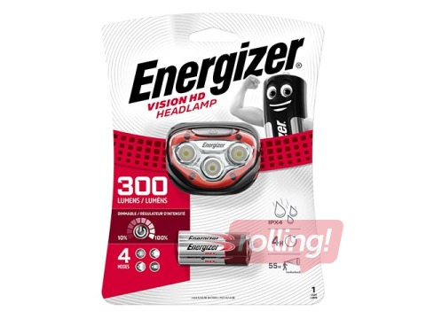 Galvas lukturis Energizer Vision HD, 300lm, 3xAAA