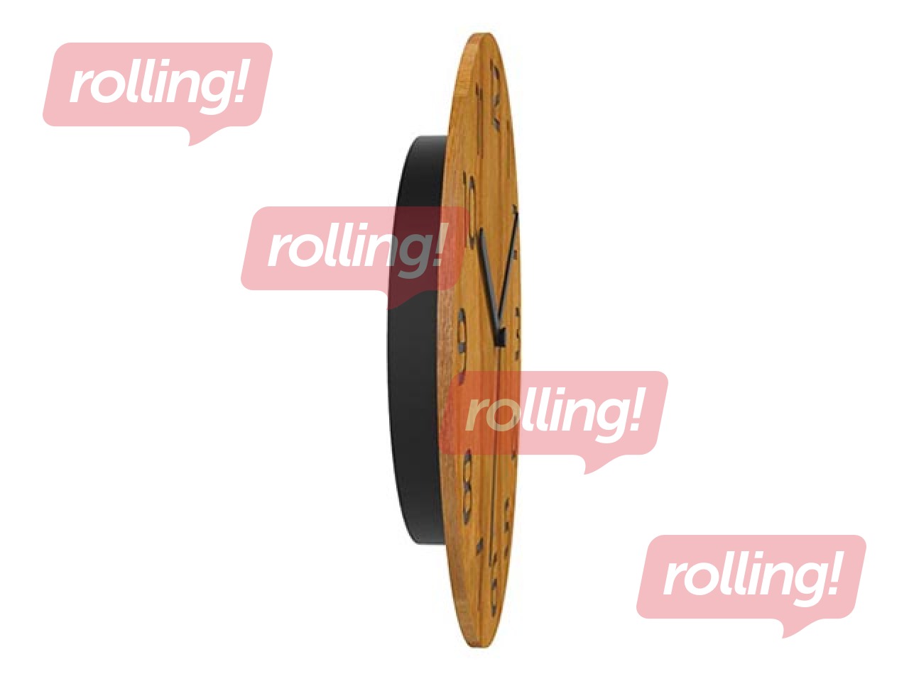 Sienas pulkstenis Unilux Palma silent, koka 30 cm