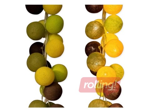 Elektriskā lampiņu virtene Cherry Picking 35 bumbas, Zaļais āboliņš