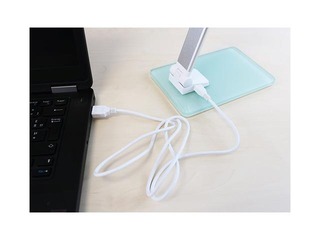 Galda lampa Unilux Popy LED, sudraba