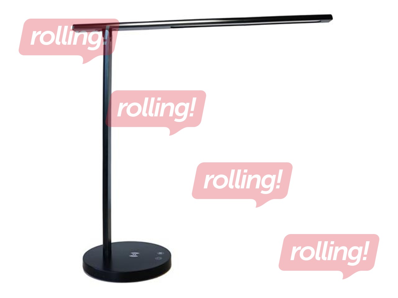 Galda lampa Unilux Diva LED, melna