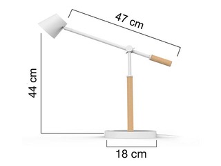 Galda lampa Vicky LED, balta