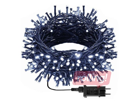 Elektriskā lampiņu virtene Springos, 500 LED, auksti balta, 27.5m