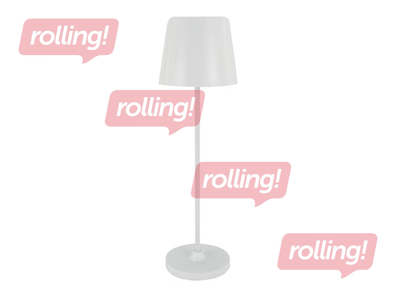 Galda lampa TOGA, LED, balta