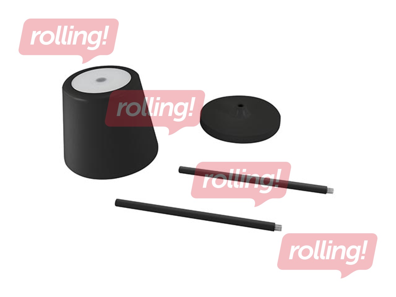 Galda lampa TOGA, LED, melna