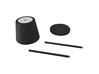 Galda lampa TOGA, LED, melna