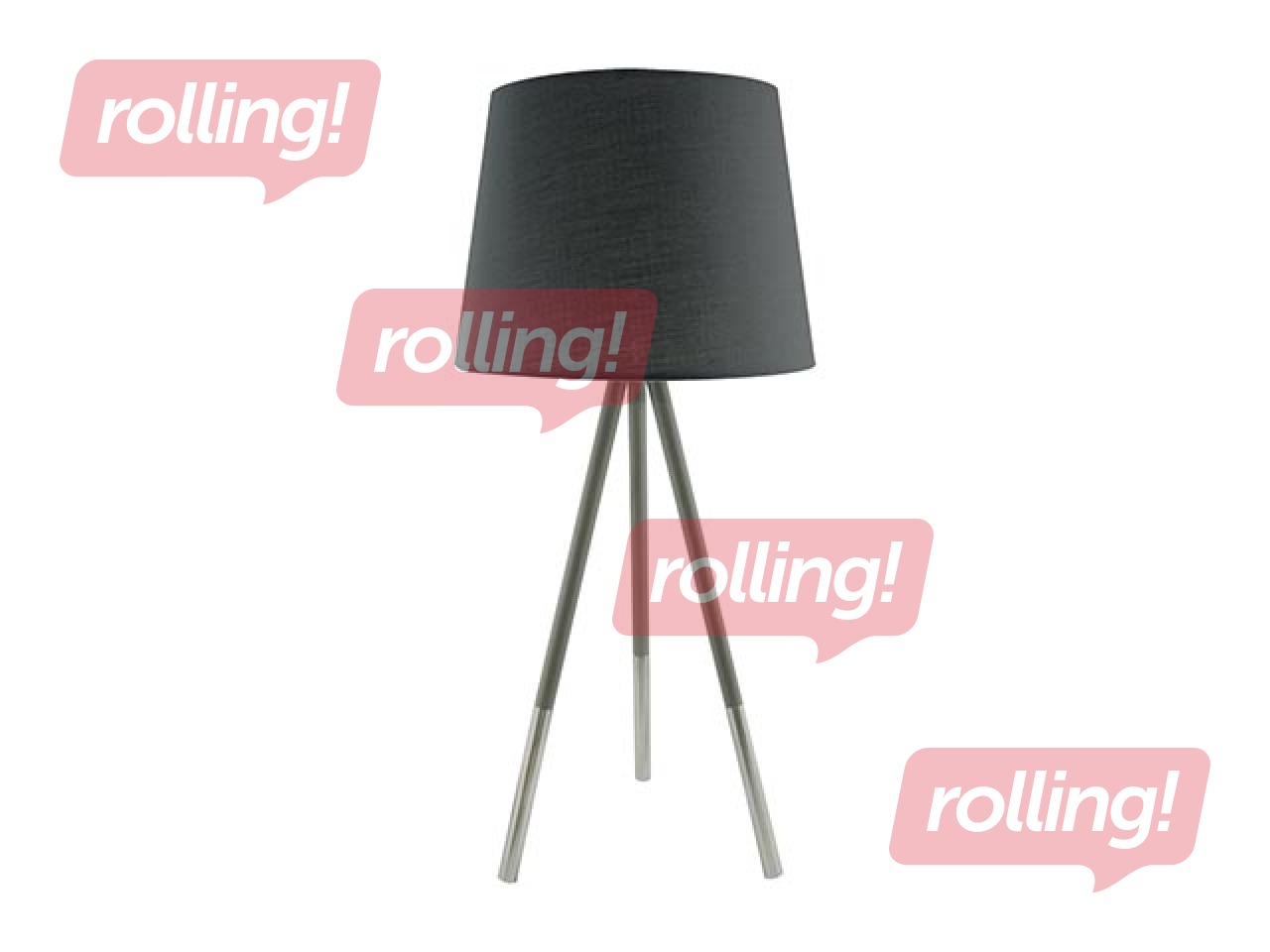 Galda lampa RADAR, E14, LED, 40W, pelēka