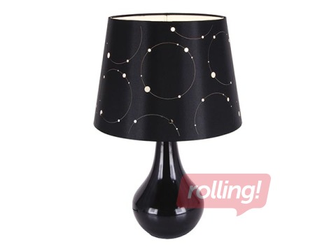 Galda lampa LARYSA, E14, LED, 40W, melna