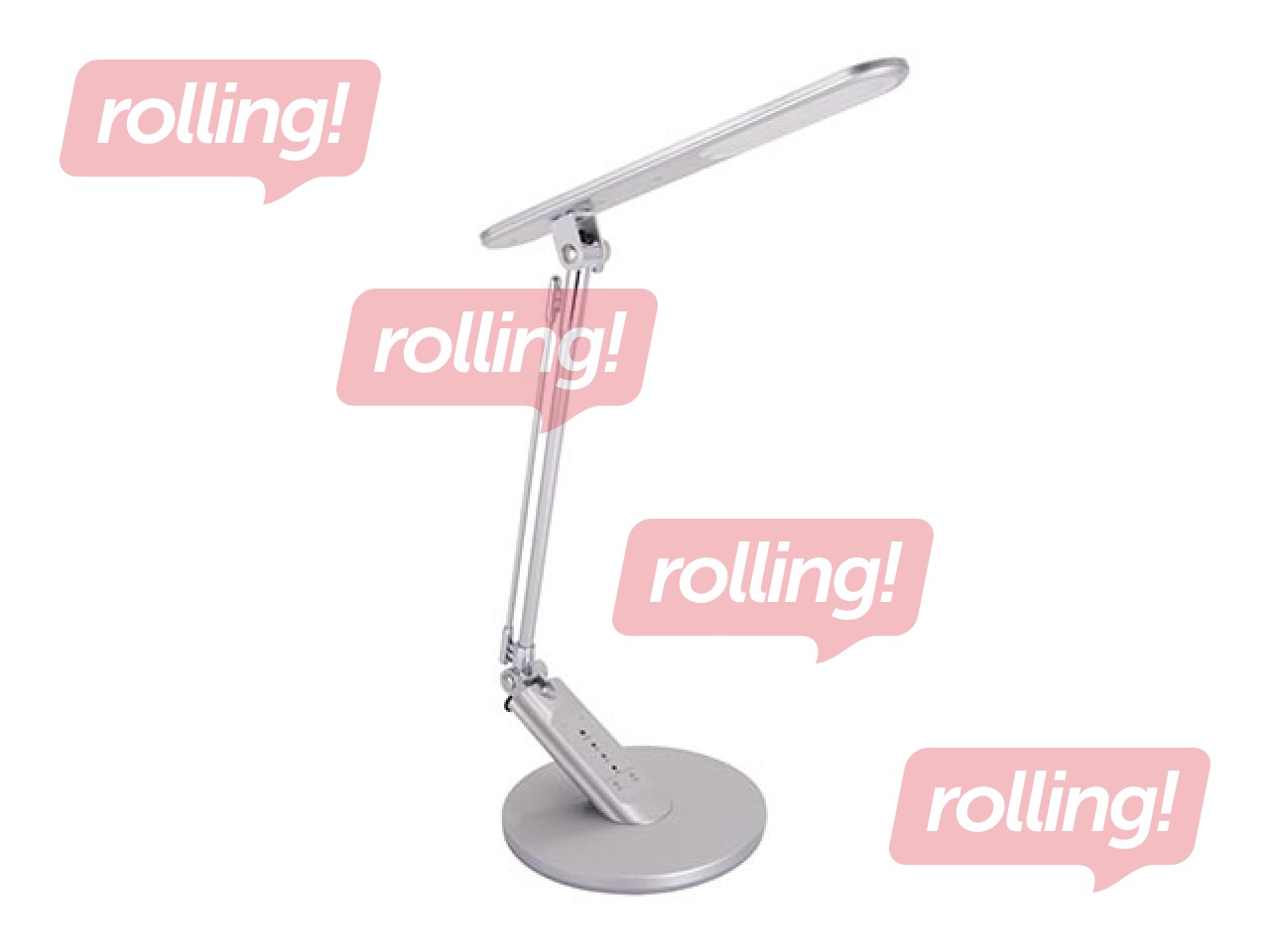 Galda lampa RAMZES, LED, 7.5W, sudraba