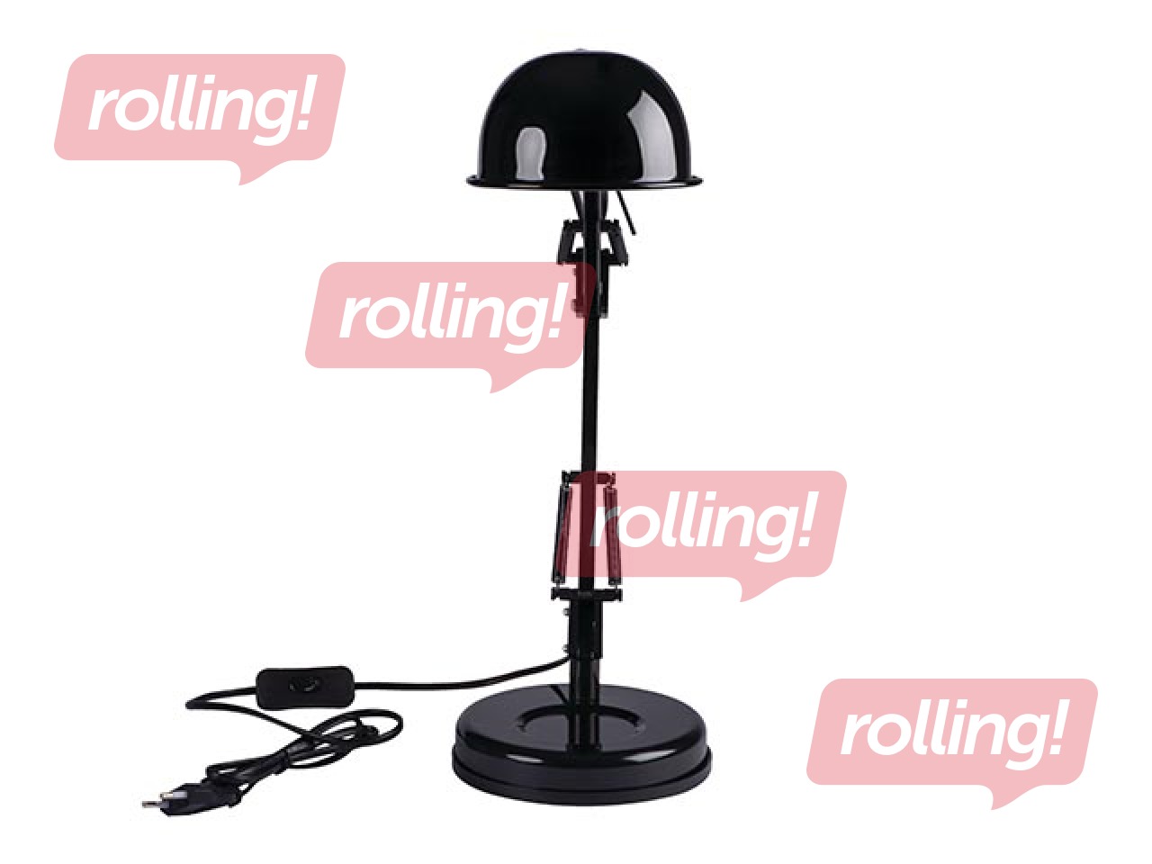 Galda lampa PIXA, E14, 10W, melna