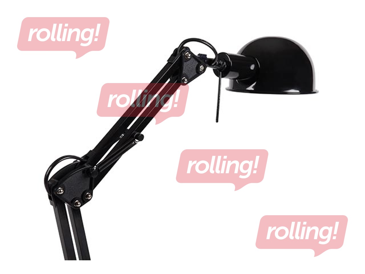 Galda lampa PIXA, E14, 10W, melna