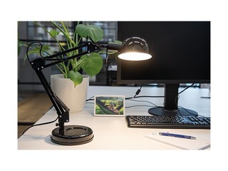 Galda lampa PIXA, E14, 10W, melna