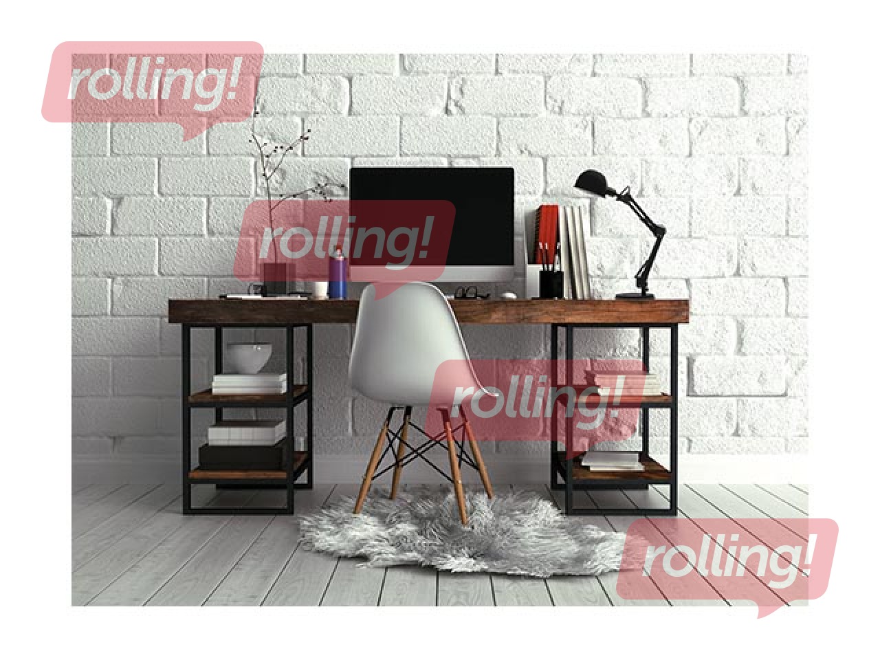 Galda lampa PIXA, E14, 10W, melna