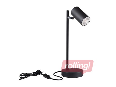 Galda lampa EVALO TL, GU10, 10W, melna