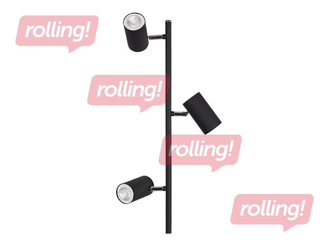 Stāvlampa EVALO FL, 3xGU10, 10W, melna