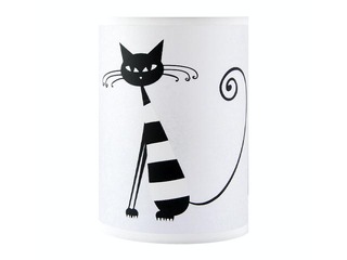 Galda lampa ZYTA, Kaķis, E14, balta, 25W