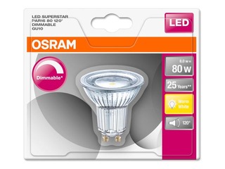 LED Spuldze Osram SuperStar PAR16, Aptumšošana, 8W, 2700K, GU10