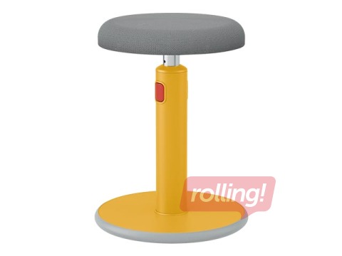 Multifunkcionāls, regulējams krēsls Leitz Ergo Cosy, pelēks/dzeltens