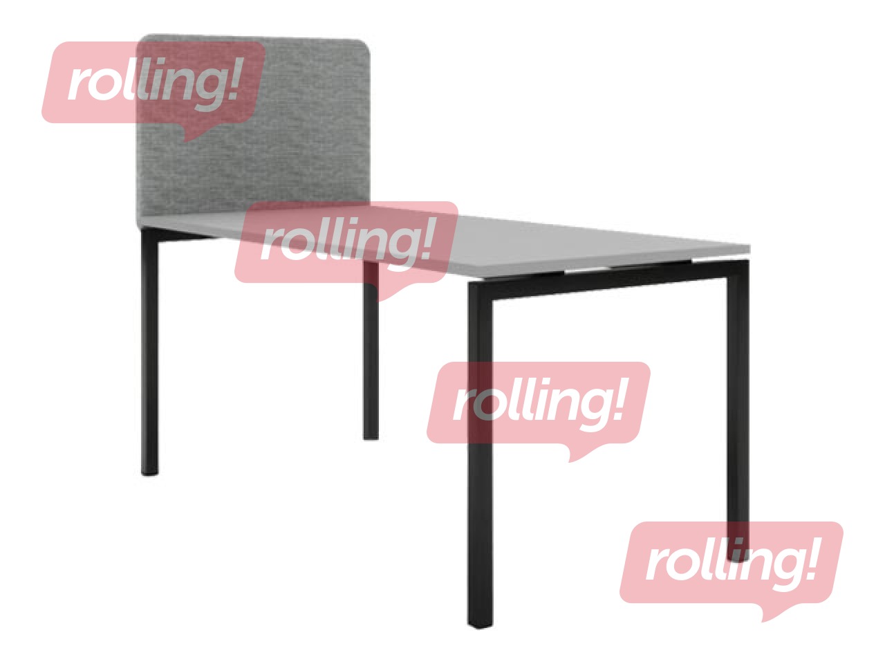 Akustiskā starpsiena, 80 cm, pelēka 