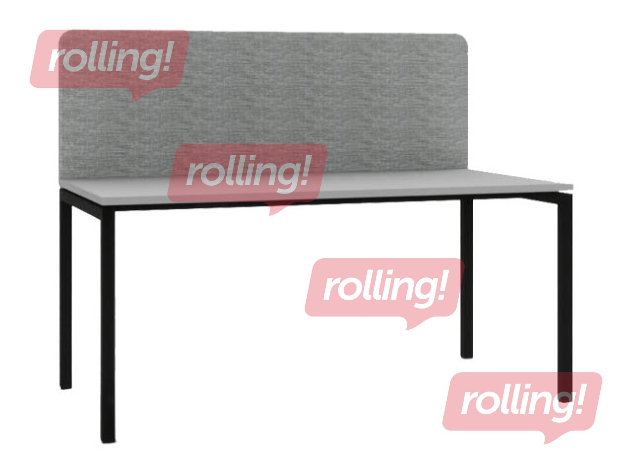 Akustiskā starpsiena, 140 cm, pelēka 