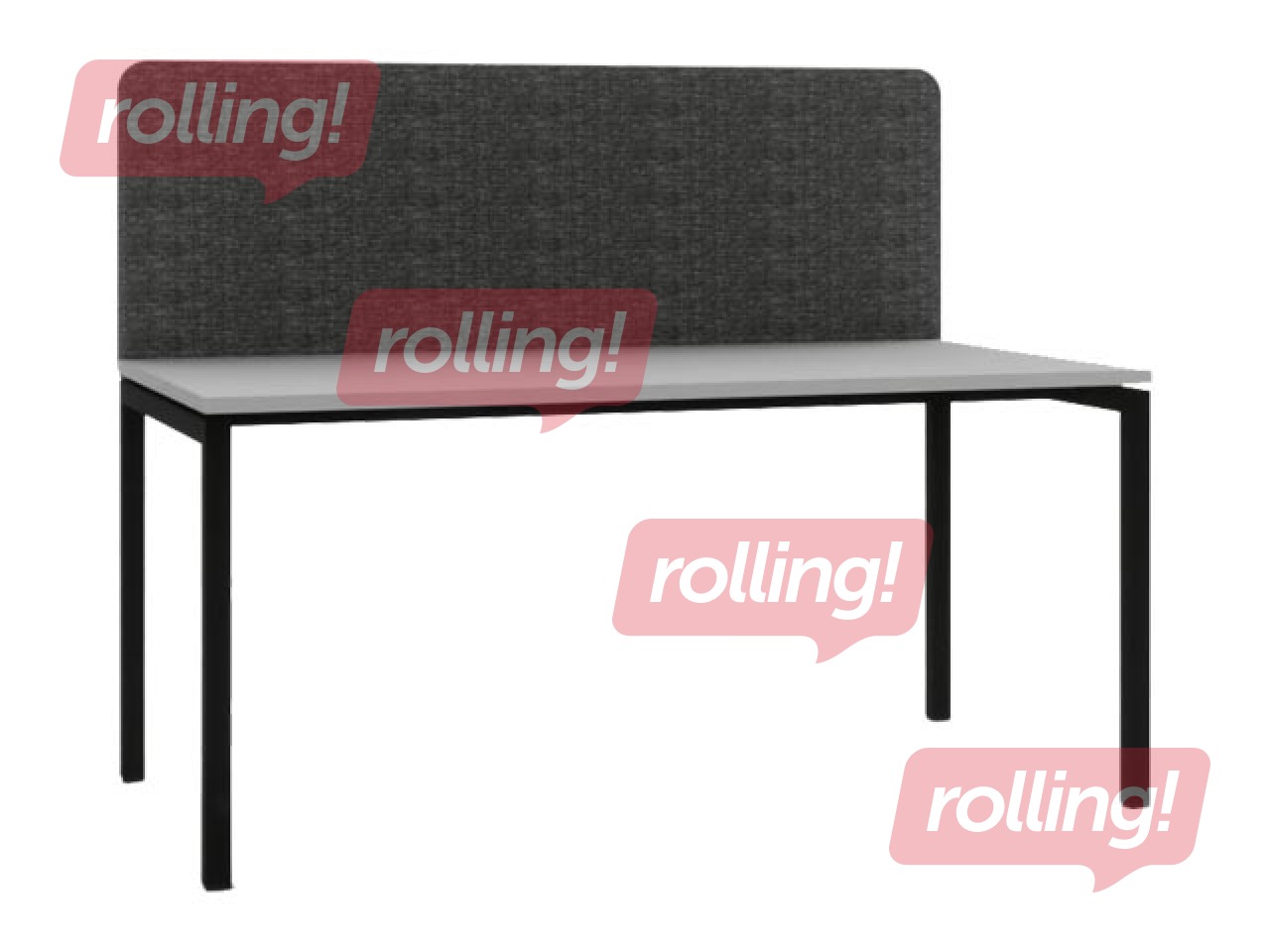 Akustiskā starpsiena, 140 cm, tumši pelēka 