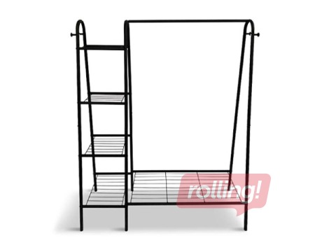 Drēbju pakaramais statīvs Domoletti Jolle, melns, 150cm